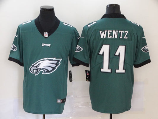 Men’s Philadelphia Eagles #11 Carson Wentz Midnight Green Jersey