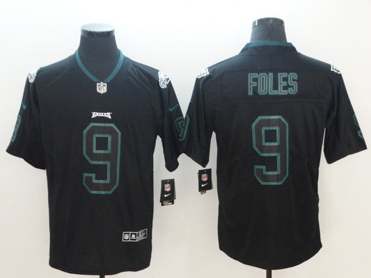 Men’s Philadelphia Eagles #9 Nick Foles Black Jersey