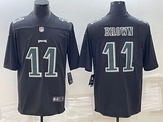 Men’s Philadelphia Eagles A.J. Brown #11 Black Jersey