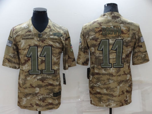 Men’s Philadelphia Eagles A.J. Brown #11 Camouflage Jersey
