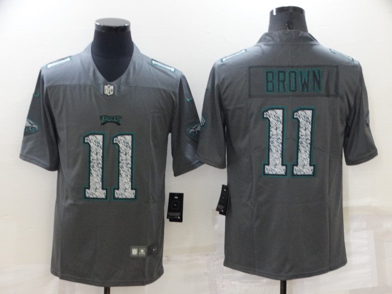 Men’s Philadelphia Eagles A.J. Brown #11 Gray Jersey