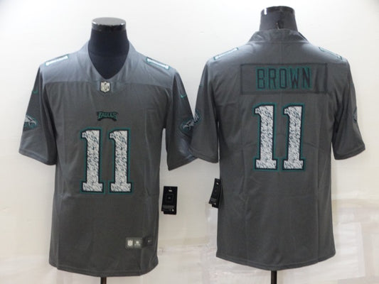 Men’s Philadelphia Eagles A.J. Brown #11 Gray Jersey