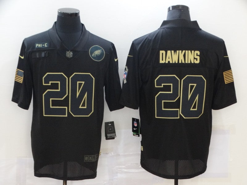 Men’s Philadelphia Eagles Brian Dawkins #20 Black Team Jersey