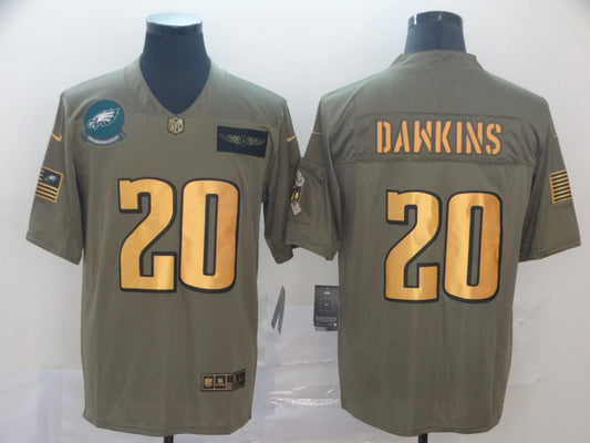 Men’s Philadelphia Eagles Brian Dawkins #20 Brown Jersey