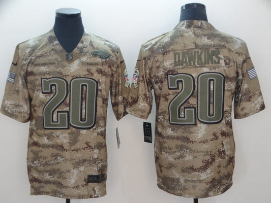 Men’s Philadelphia Eagles Brian Dawkins #20 Camouflage Jersey