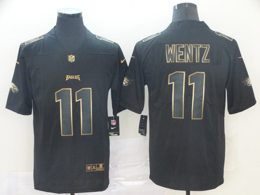 Men’s Philadelphia Eagles Carson Wentz #11 Black Jersey