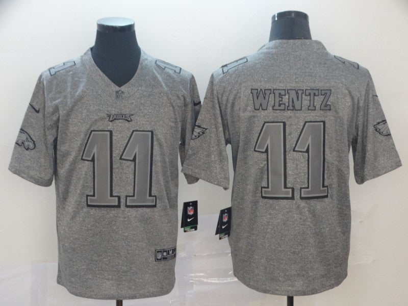 Men’s Philadelphia Eagles Carson Wentz #11 Gray Jersey