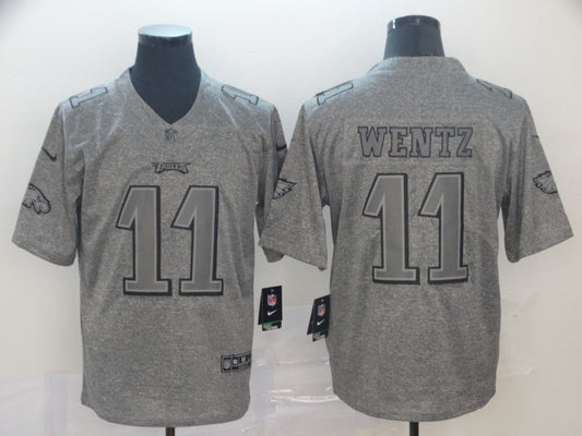 Men’s Philadelphia Eagles Carson Wentz #11 Gray Jersey