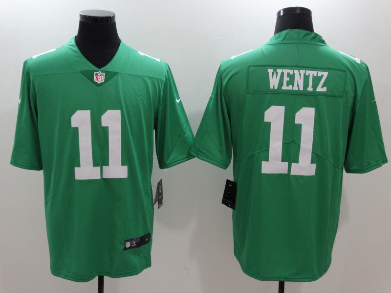 Men’s Philadelphia Eagles Carson Wentz #11 Green Jersey