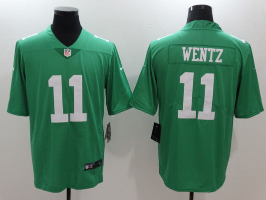 Men’s Philadelphia Eagles Carson Wentz #11 Green Jersey