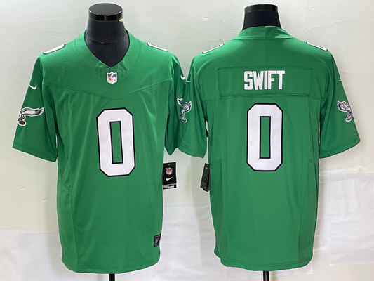 Men’s Philadelphia Eagles D’Andre Swift #0 Kelly Green Jersey