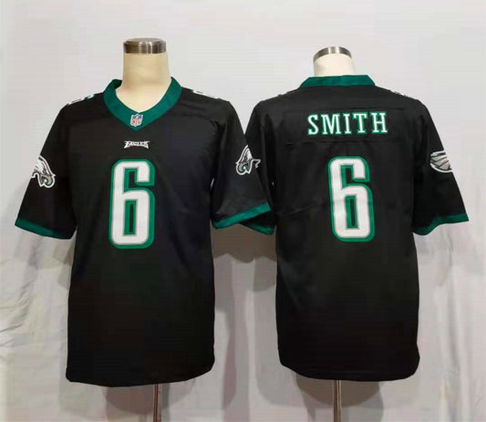 Men’s Philadelphia Eagles DeVonta Smith #6 Black Jersey