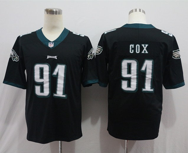 Men’s Philadelphia Eagles Fletcher Cox #91 Black Jersey