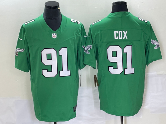 Men’s Philadelphia Eagles Fletcher Cox #91 Kelly Green Jersey