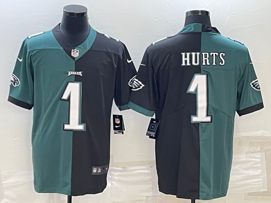 Men’s Philadelphia Eagles Jalen Hurts #1 Midnight Green/Black Jersey