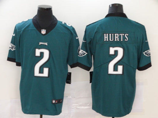 Men’s Philadelphia Eagles Jalen Hurts #2 Midnight Green Jersey