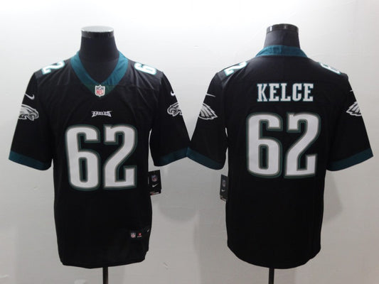 Men’s Philadelphia Eagles Jason Kelce #62 Black Jersey