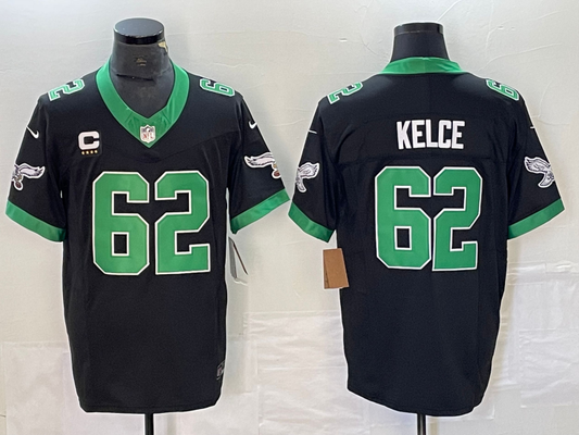 Men’s Philadelphia Eagles Jason Kelce #62 Black Jersey