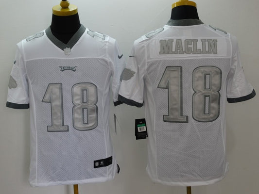 Men’s Philadelphia Eagles Jeremy Maclin #18 White Jersey