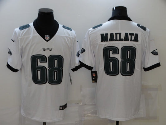 Men’s Philadelphia Eagles Jordan Mailata #68 White Jersey