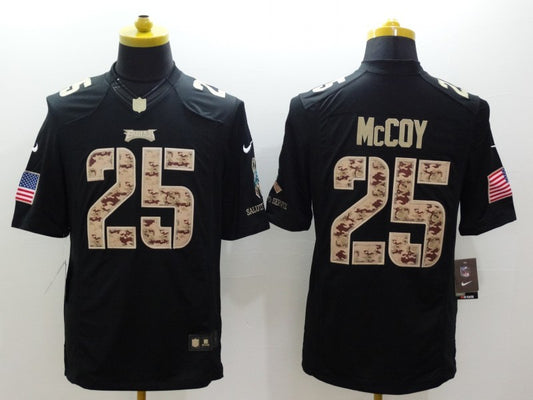 Men’s Philadelphia Eagles LeSean McCoy #25 Black Jersey