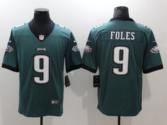 Men’s Philadelphia Eagles Nick Foles #9 Midnight Green Jersey