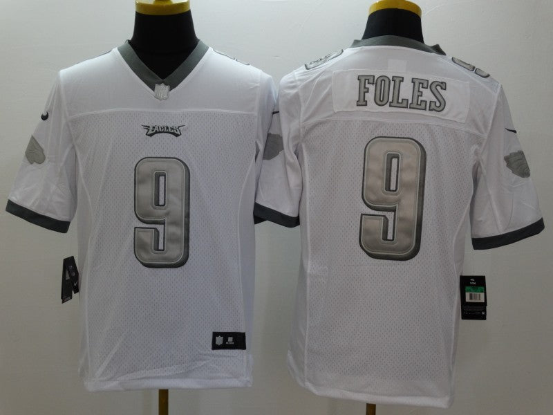 Men’s Philadelphia Eagles Nick Foles #9 White Jersey