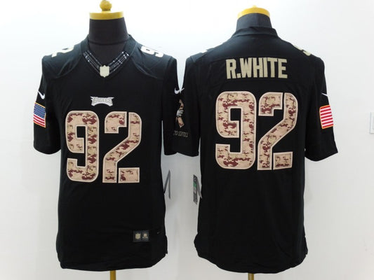 Men’s Philadelphia Eagles Reggie White #92 Black Jersey