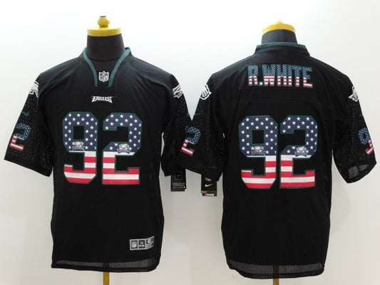 Men’s Philadelphia Eagles Reggie White #92 Black Jersey