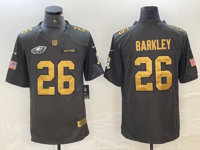 Men’s Philadelphia Eagles Saquon Barkley #26 Black Jersey