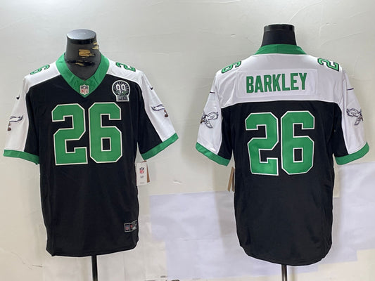 Men’s Philadelphia Eagles Saquon Barkley #26 Black Team Jersey