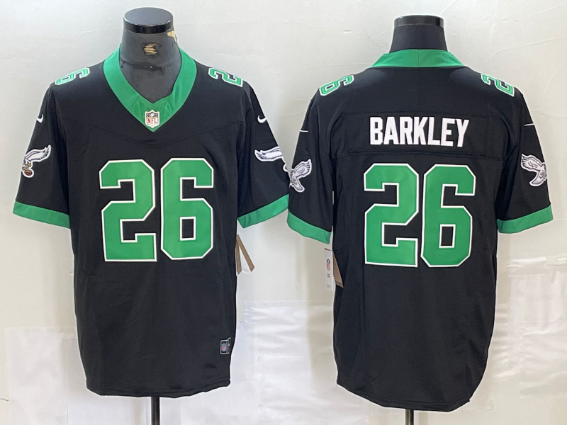 Men’s Philadelphia Eagles Saquon Barkley #26 Black Vapor F.U.S.E. Limited Jersey