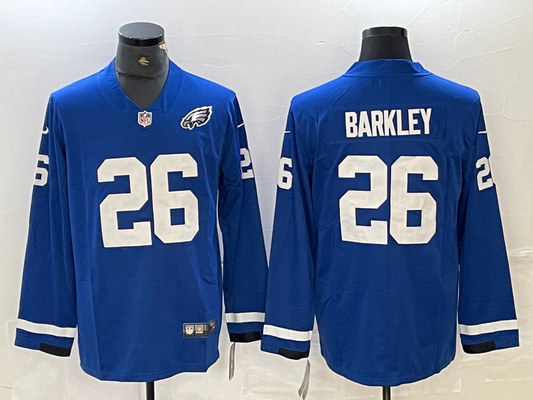 Men’s Philadelphia Eagles Saquon Barkley #26 Blue Jersey