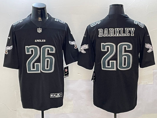 Men’s Philadelphia Eagles Saquon Barkley #26 Carbon Black Jersey