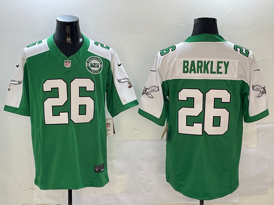 Men’s Philadelphia Eagles Saquon Barkley #26 Kelly Green Alternate Jersey