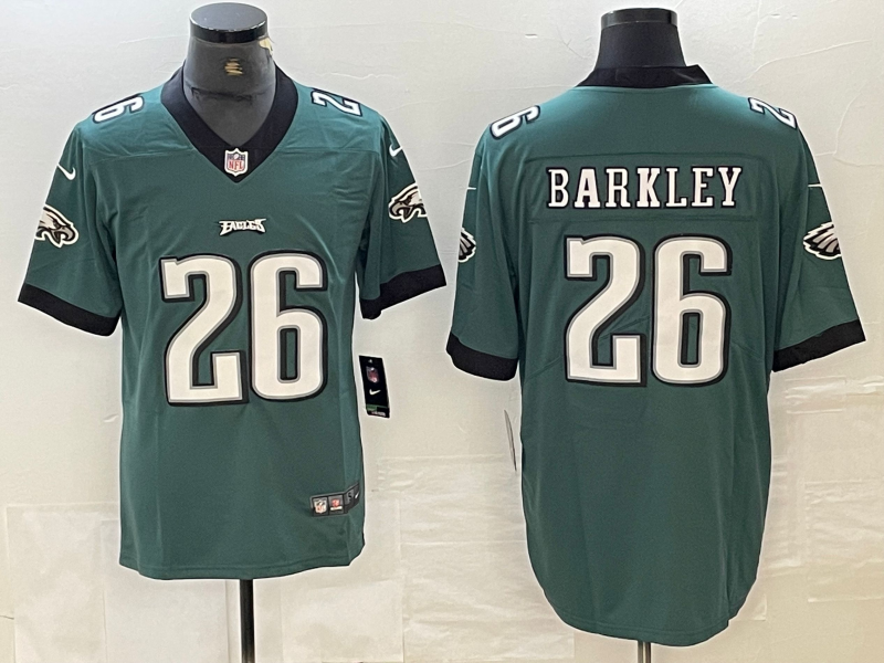 Men’s Philadelphia Eagles Saquon Barkley #26 Midnight Green Jersey