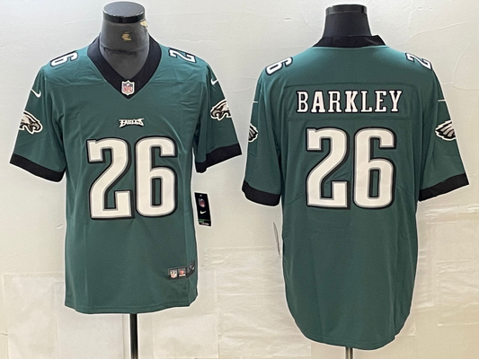 Men’s Philadelphia Eagles Saquon Barkley #26 Midnight Green Jersey