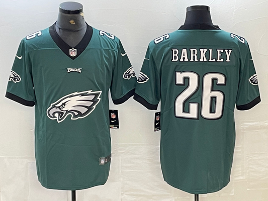 Men’s Philadelphia Eagles Saquon Barkley #26 Midnight Green Jersey