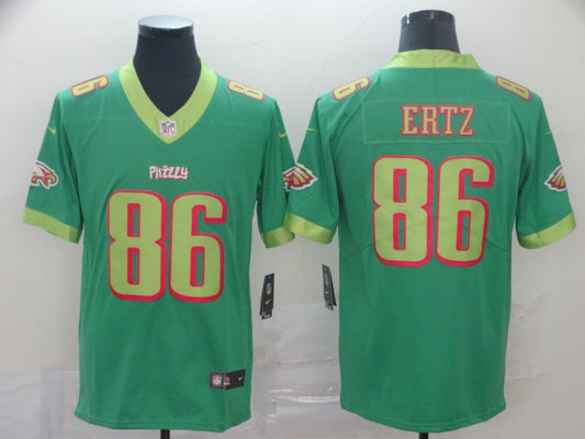 Men’s Philadelphia Eagles Zach Ertz #86 Green Jersey City edition