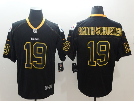 Men’s Pittsburgh Steelers #19 JuJu Smith-Schuster Black Authentic Jersey