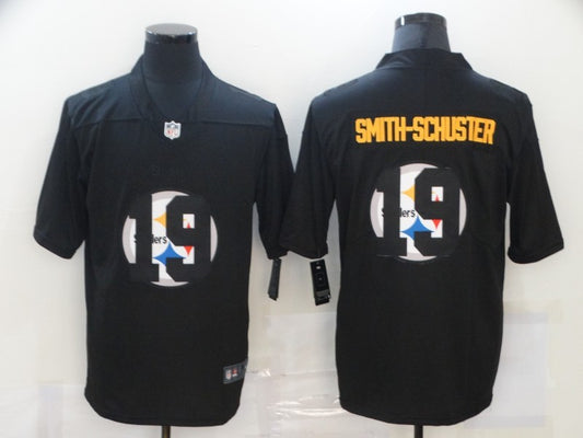 Men’s Pittsburgh Steelers #19 JuJu Smith-Schuster Black Team Jersey