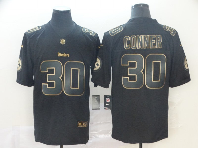 Men’s Pittsburgh Steelers #30 James Conner Black Jersey