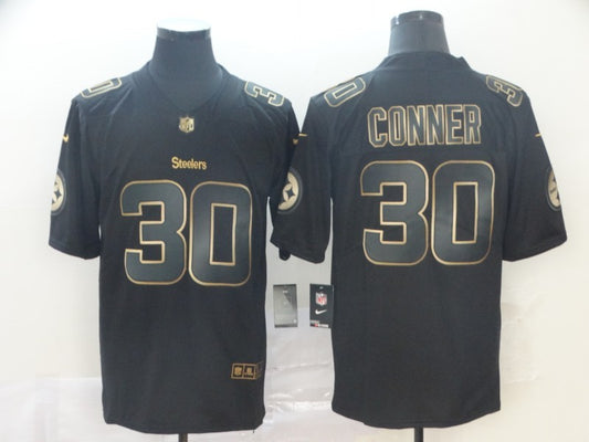 Men’s Pittsburgh Steelers #30 James Conner Black Jersey