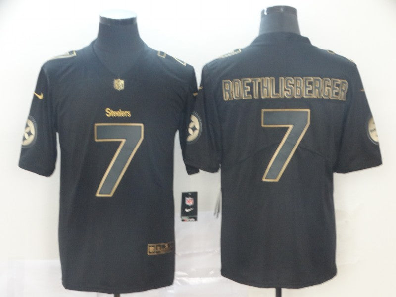 Men’s Pittsburgh Steelers #7 Ben Roethlisberger Black Jersey