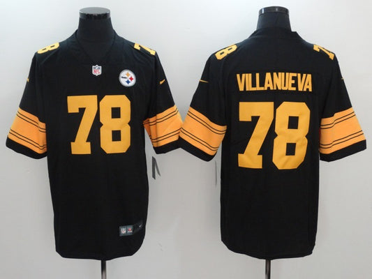 Men’s Pittsburgh Steelers Alejandro Villanueva #78 Black Alternate Legend Jersey