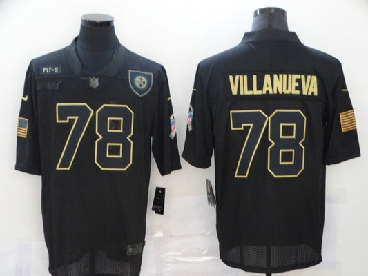 Men’s Pittsburgh Steelers Alejandro Villanueva #78 Black Jersey