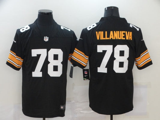 Men’s Pittsburgh Steelers Alejandro Villanueva #78 Black Jersey