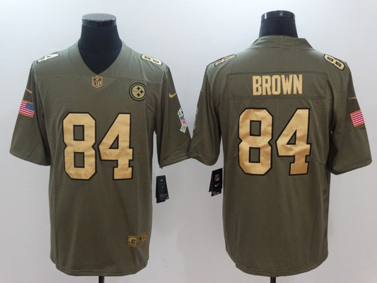 Men’s Pittsburgh Steelers Antonio Brown #84 Brown Jersey
