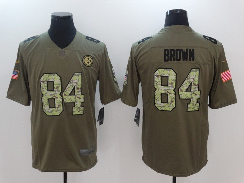 Men’s Pittsburgh Steelers Antonio Brown #84 Brown Jersey