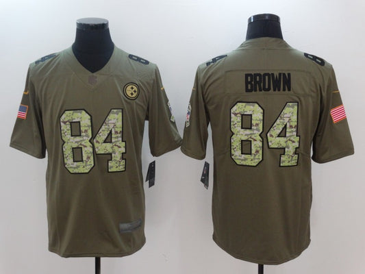 Men’s Pittsburgh Steelers Antonio Brown #84 Brown Jersey